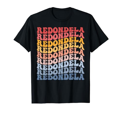 Redondela City Groovy Retro Camiseta