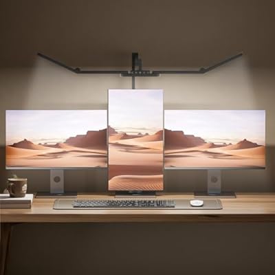 Ultra Bright Architect Desk Lamp with Clamp,Transformable LED Desk Lamp for Home Office,Tall Overhead Led Desk Light[41" Long Dimmable Light Bar],24W Auto Dimmable Desk Light for Drawing Hobby Use