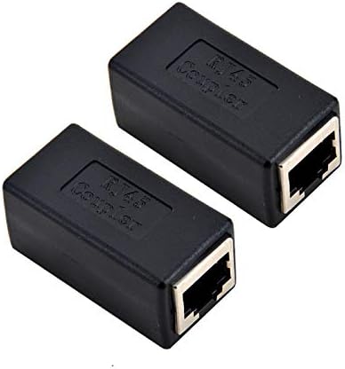 RJ45 Coupler Ethernet Connectors Interface Cat 7 Cat6 Cat5 Cat5e RJ45 8P8C Network Keystone Jack In-Line Coupler Ideal for Extending the Ethernet Cables