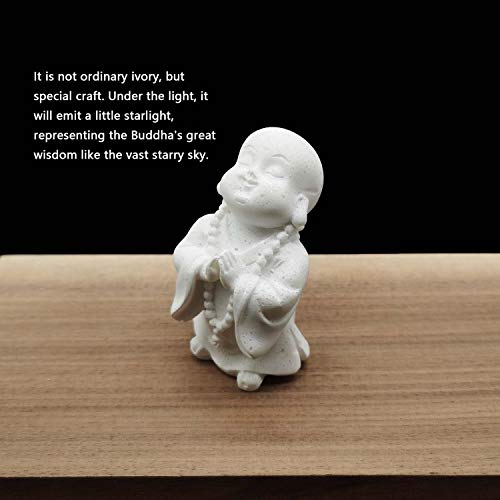 Estatua Buda Fish de Arenisca Minimalista 9 pulg miniatura 4