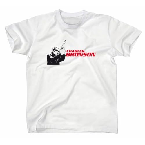 Charles Bronson Kult T-Shirt, Weiss, M
