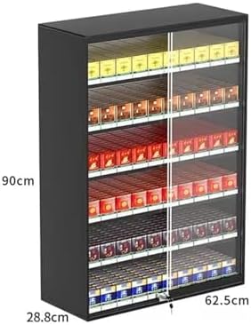 Store Display Rack Wall Mounted Storage Rack Supermarket Convenience Store Automatic Cigarette Rack Space Saving Assembled Display Cabinet,Cigarette Display Rack Shelf for Stores, Metal Stor image 4