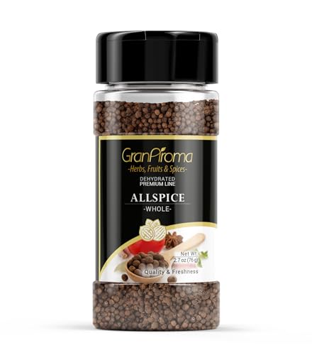 GranAroma Whole Allspice, Cakes & Pies, Aromatic Spice, Whole Berries (2.7 Ounce)
