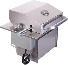 Titan Eletro, Churrasqueira Grill Gourmet a Gás de Embutir com Tampa Diamond Little GLP Titan