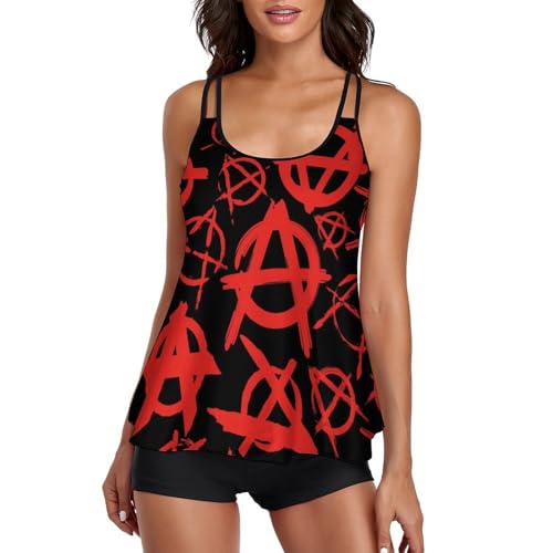 Tankini femme maillot de bain gainant avec shorty et robe de plage fluide