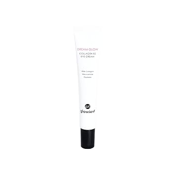 glowiest Dream Glow Collagen 82 Eye Cream- French Collagen eye cream Dark Circle under eye treatment korean eye cream, Glowing Day and Night Care Not Tested on Animals -0.7oz./20g