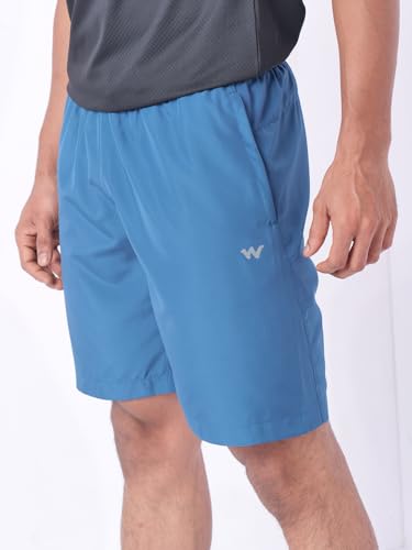 Image of Wildcraft Men's Solid Regular Fit Shorts| Mid Waist with Adjustable Drawcord