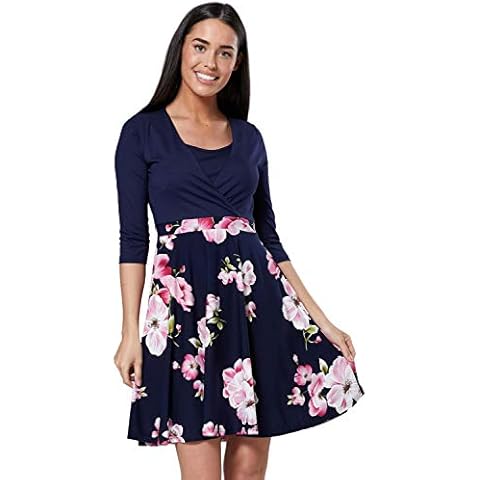 HAPPY MAMA Maternity Nursing Skater Dress Cover