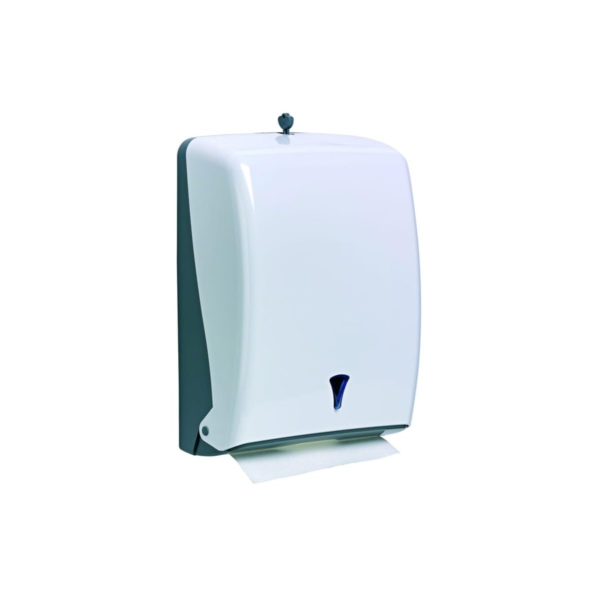 Dispenser Distributore Carta Mani Piegati a V C Z in ABS bianco