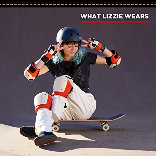 187 Killer Pads Skateboarding Knee Pads, Elbow Pads, And Wrist Guards, Six Pack Pad Set, Lizzie Armanto Signature Edition, L/Xl #TOP4