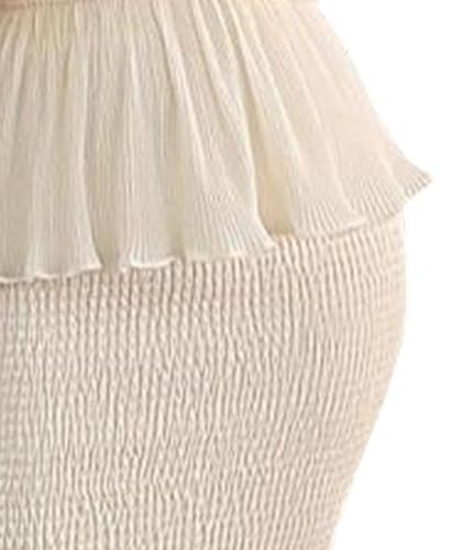 Sexyshine Women's Tube Top Ruffled Tiered Maxi Dress Sleeveless Backless Bodycon Smocked Shirred Party Holiday Long Dress4