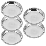 Plat rond pour sauce – fabriqué en acier inoxydable résistant aux températures élevées, basses et aux milieux acides