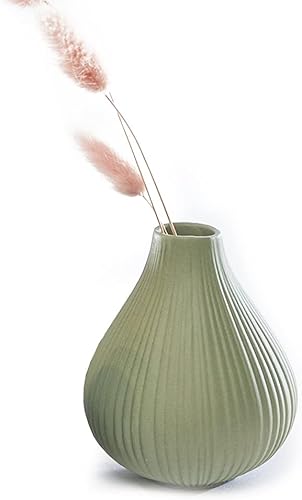 Miniatura 2 de Chive Jarrón de cerámica 'Frost' - Juego de 6 hermosos jarrones pequeños para flores y plantas de casa, centros de mesa perfectos para estantes y