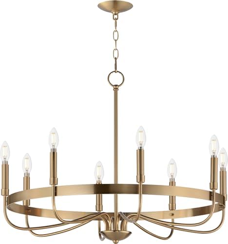 Maxim Lighting 14498HR Frankie 8-Light Chandelier, Heritage