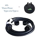 Bequemer: Typ 2 ladekabel , TPE ladekabel langlebig und verschleißfest, 5x6mm² + 2x0,5mm² (Tasche Gute Tragfähigkeit, glatter Reißverschluss)