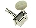 KAISH Nickel w/Aged White Lefty Split Shaft Strat Tele Vintage Guitar Tuning Key Left Handed Tuners