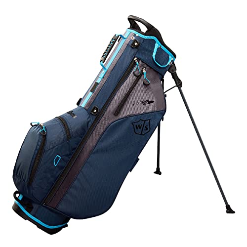 Wilson Staff Feather Golf Stand Bag - Navy/Charcoal/Light Blue