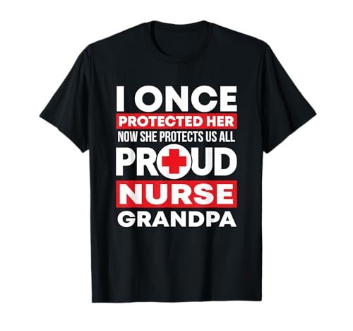Orgulloso Enfermera Abuelo Amor RN Nieta Camiseta