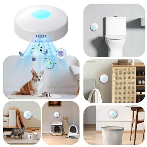 Purificateur d'air pour bac à litière rechargeable à haute efficacité