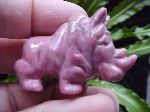 Zs8513 Gemqz Rhodonite Carved Bull Wow !!!!