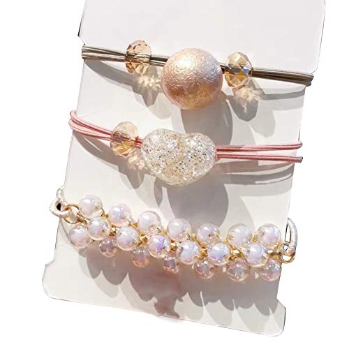 Colorido 3 pçs/set doce bola bola frisada de cabelo jateada anel ring corda mulheres rabo de cavalo
