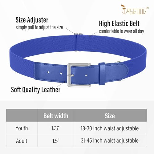 JASGOOD Baseball Socks and Belt with Cap Combo Set Breathable Softball Socks Elastic Belt with Baseball Cap for Youth Adult3