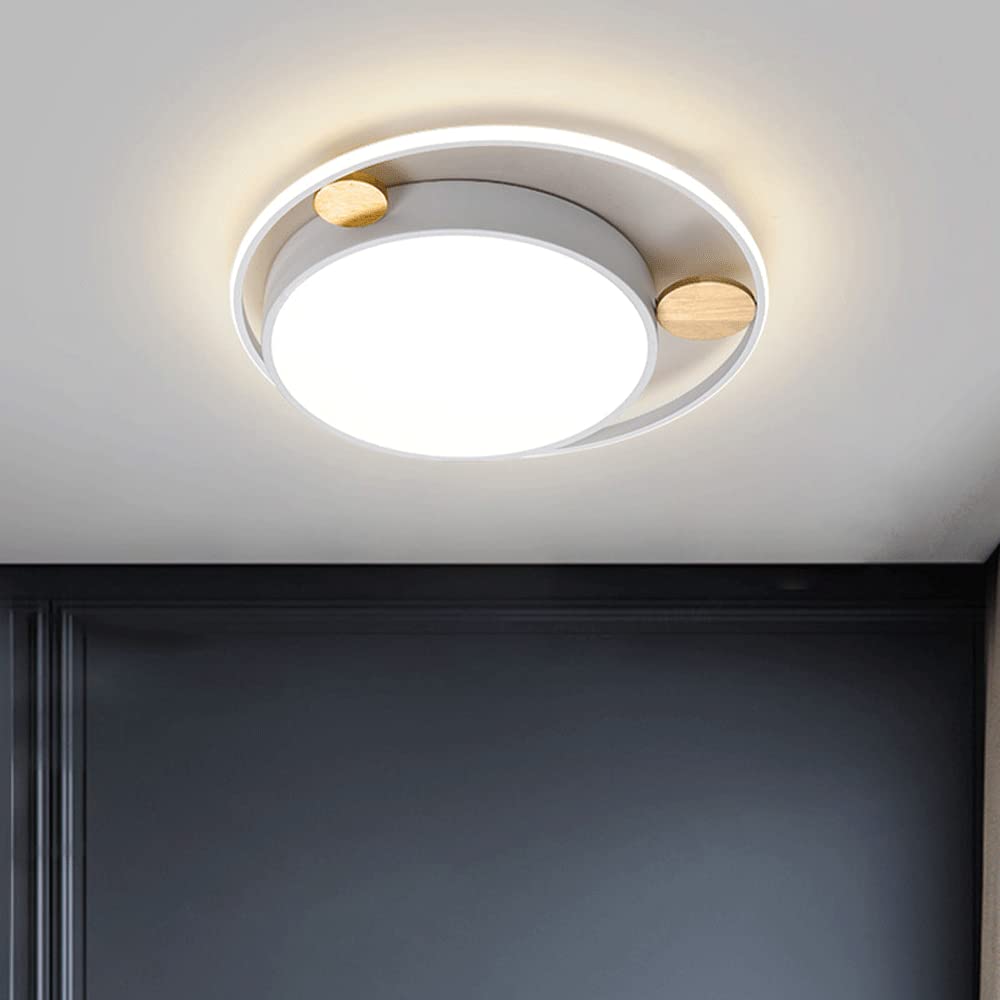 RCIDOS Lámpara Techo Sencilla Personalizada Luces Industriales del Panel del Macarrón 3 Luces Planas Superbrillantes Regulables. Accesorio Empotrado con Ahorro De Energía para Cocina, Dormitorio