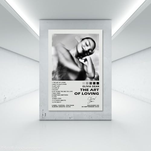 Generisch Oli-via Dean The Art Of Loving Signed Für Zimmer, Ästhetische Leinwand-Wandkunst, Schlafzimmer-Dekor Poster 12x18inch(30x45cm)