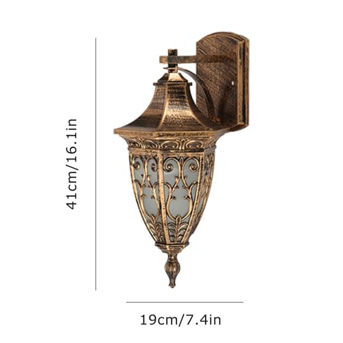 Lanternes murales extérieures vintage au design industriel noble pour porte - 3