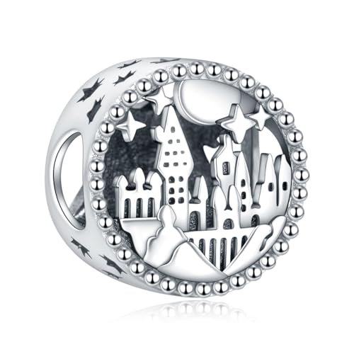 Image of S925 Sterling Silver Romantic Charm Pendant, Gifts for Family Friends Girlfriend, Valentine's Day Birthday Christmas Anniversary, Bracelet Necklace Bead Dangle Charm for Women Jewelry