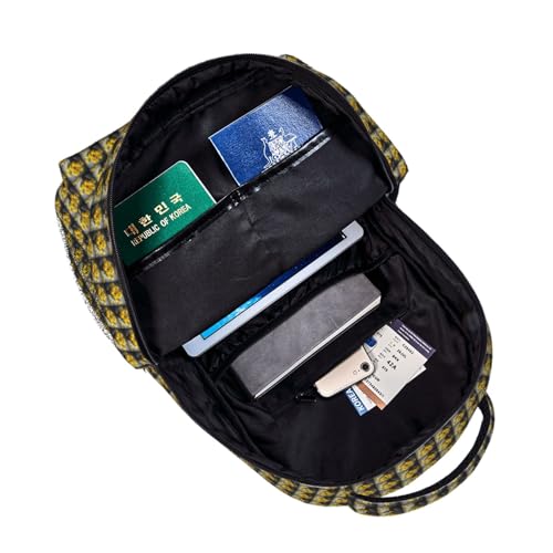 Mochila para viajes y trabajo con estampado de narcisos ligera 5