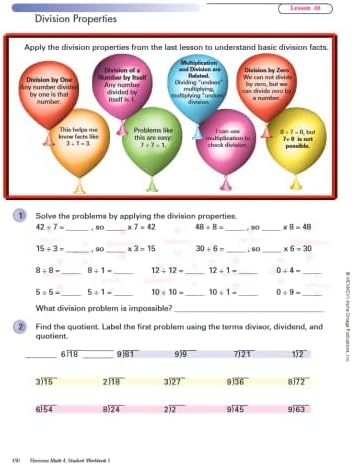 How to label a division problem