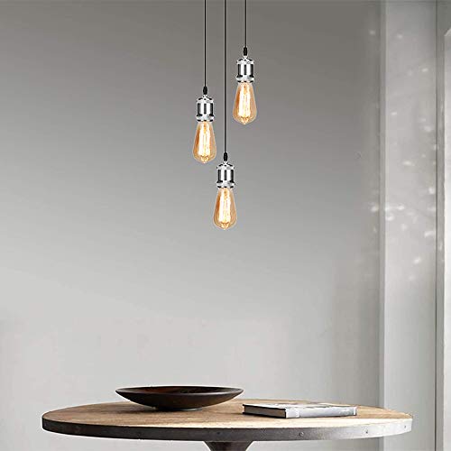 Lampe suspendue moderne E27 plafonnier salon restaurant métal 100CM