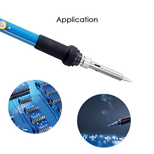 Soldering Iron Kit, Anself Electric Soldering Iron 60W Adjustable Temperature Welding + 5 Replacement Soldering Tips Set