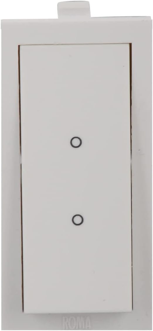 Anchor by Panasonic Roma Classic 1 Module 10 AX Two Way Switch, Switch for Low to Medium Power Appliances, 10 Years on Site Warranty (21022-1)