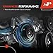 A-Premium Air Conditioner AC Compressor Clutch Kit Compatible with Subaru Forester 2007-2013, Impreza 2007-2014, WRX 2012-2015, WRX STI 2014-2020, 2.0L 2.5L