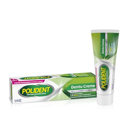 Polident Triple Mint Fresh Paste for Denture Cleaning 3.9 ounces