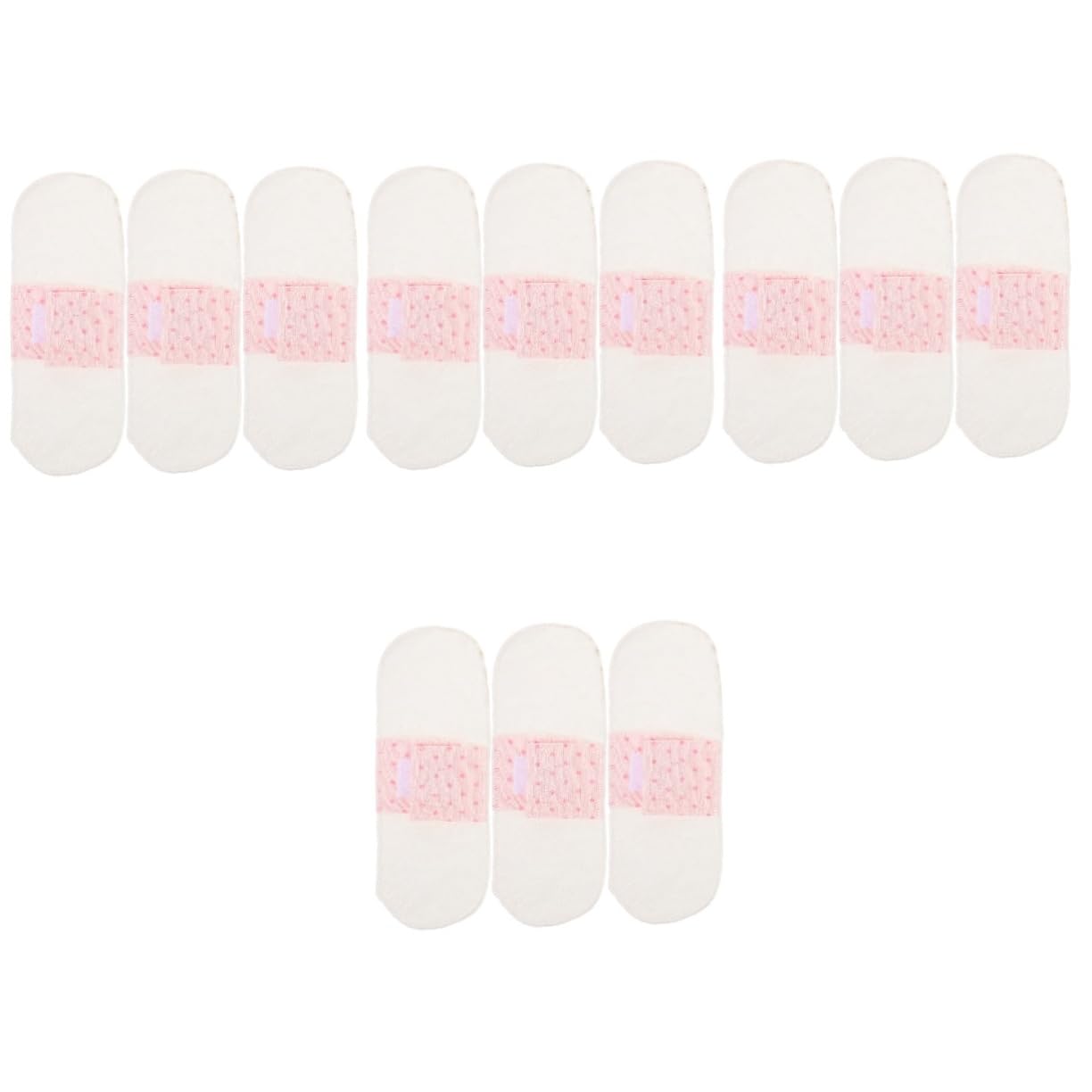Healeved 12piezas Compresas Menstruales Reutilizables De Algodón Lavables Impermeables y Absorbentes Para Viajes y Uso Diario