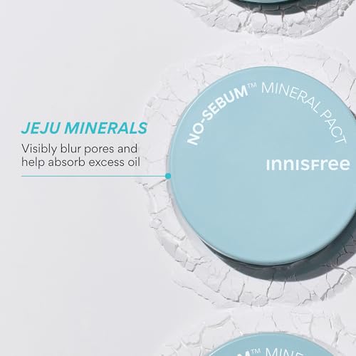 Image of innisfree No Sebum Matte Mineral Powder | Korean Loose Setting Powder for Oil & Shine Control | Blurs Fine Lines & Imperfections | Lightweight, Natural Finish | Available In Jumbo & Pressed Powder