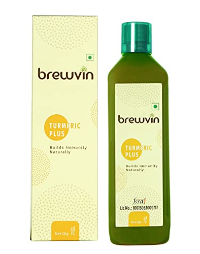 Brewvin Turmeric Juice, 1L | Organically Harvested | Zero Added Sugar