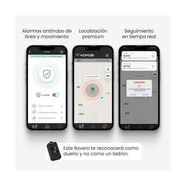 Localizador GPS para Motos KOMOBI City Premium - Alarma de área y Movimiento antirrobo - Imagen 4