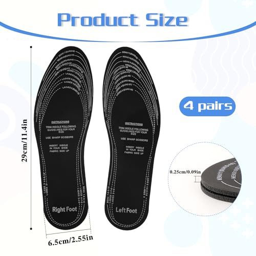 4 Pares de Plantillas de Espuma para Zapatos Unisex miniatura 3