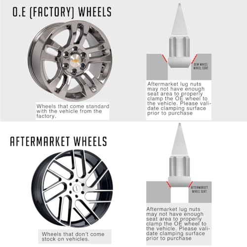 Image of Wheel Accessories Parts 20 Pcs M12 x 1.25 12 x 1.25 Thread Spike Spline 3.35 inch Long Lug Nuts Chrome Car Spline Hex Fits Nissan 370Z Sentra | Subaru BRZ Outback WRX | Toyota GR86