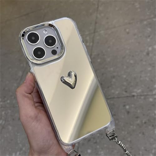 Étui de téléphone de luxe en métal avec lanière pour iPhone 13 Pro Max - 5