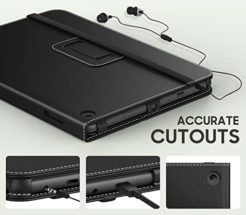 MoKo Case Fits Amazon Kindle Fire HD 8 & 8 Plus Tablet (12th Generation/10th Generation, 2024/2022/2020 Release) 8", Slim Folding Stand Cover with Auto Wake/Sleep, Black by MoKo - Image 6