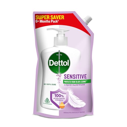 Dettol Liquid Hand wash Refill, Sensitive, 675ml | pH Balanced | ...