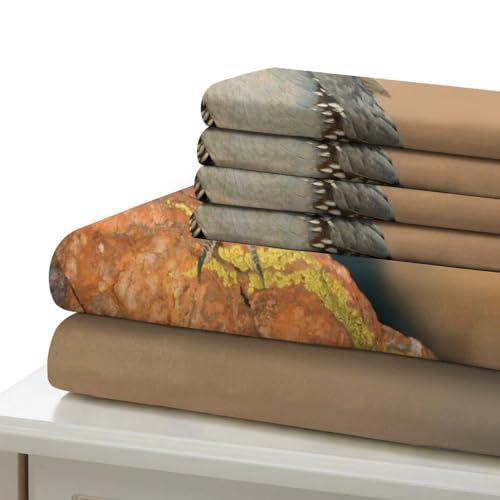 Housse de couette cailles sans repassage fermeture éclair 140x200 - 7