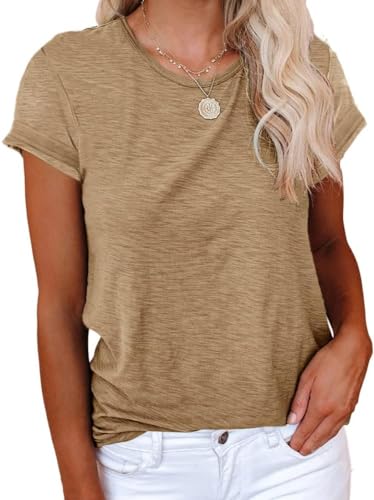 Cicy Bell T-Shirt Damen Kurzarmhemden für Damen Oberteile Rundhals Casual...
