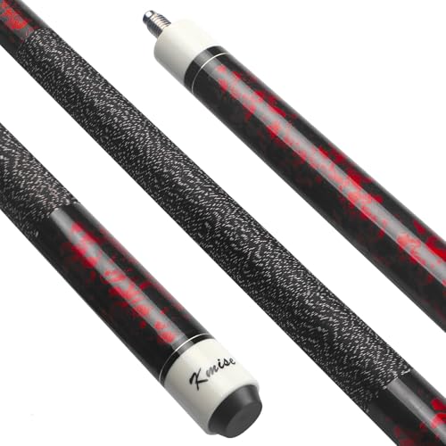 Kmise Pool Cue Stick Set of 4 - Canadian Maple Professional Pool Cues, New Upgraded Irish Linen Wire...