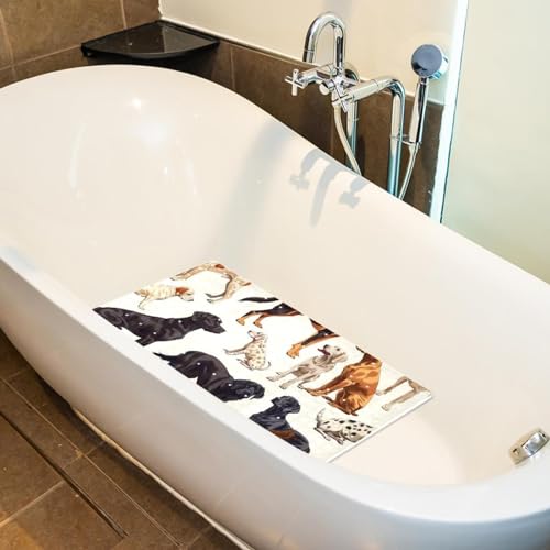 Tapis de bain antidérapant de qualité supérieure absorbant l'eau avec drainage optimal